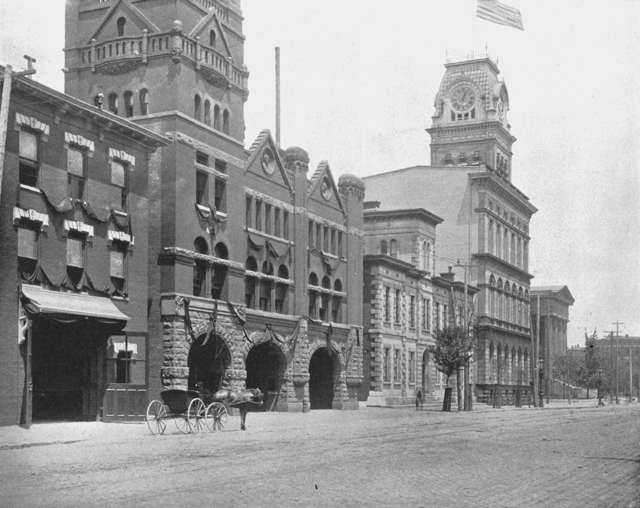 Jefferson Street, Louisville, Kentucky, EUA, c1900. de Unbekannt