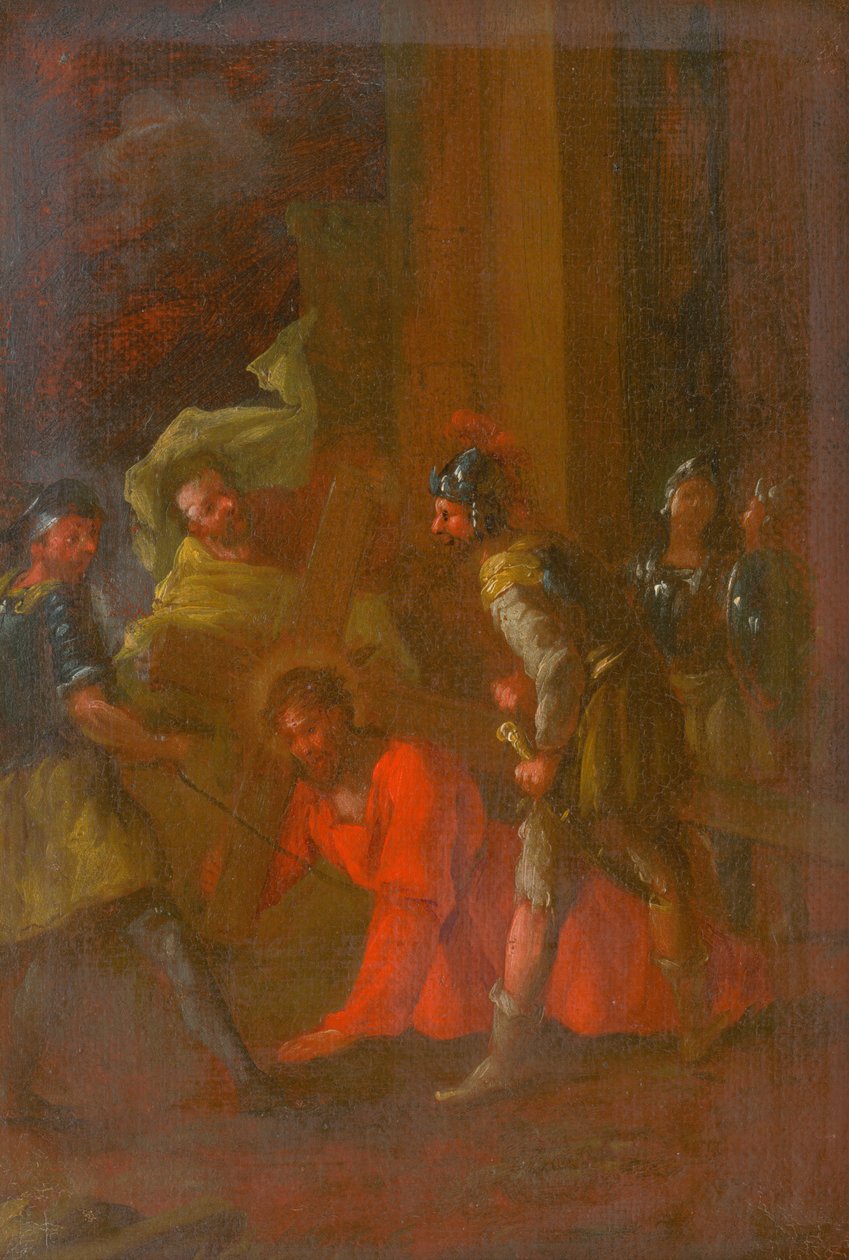Jesus cai debaixo da cruz pela primeira vez. Estudo sobre o caminho da cruz III. de Unbekannt