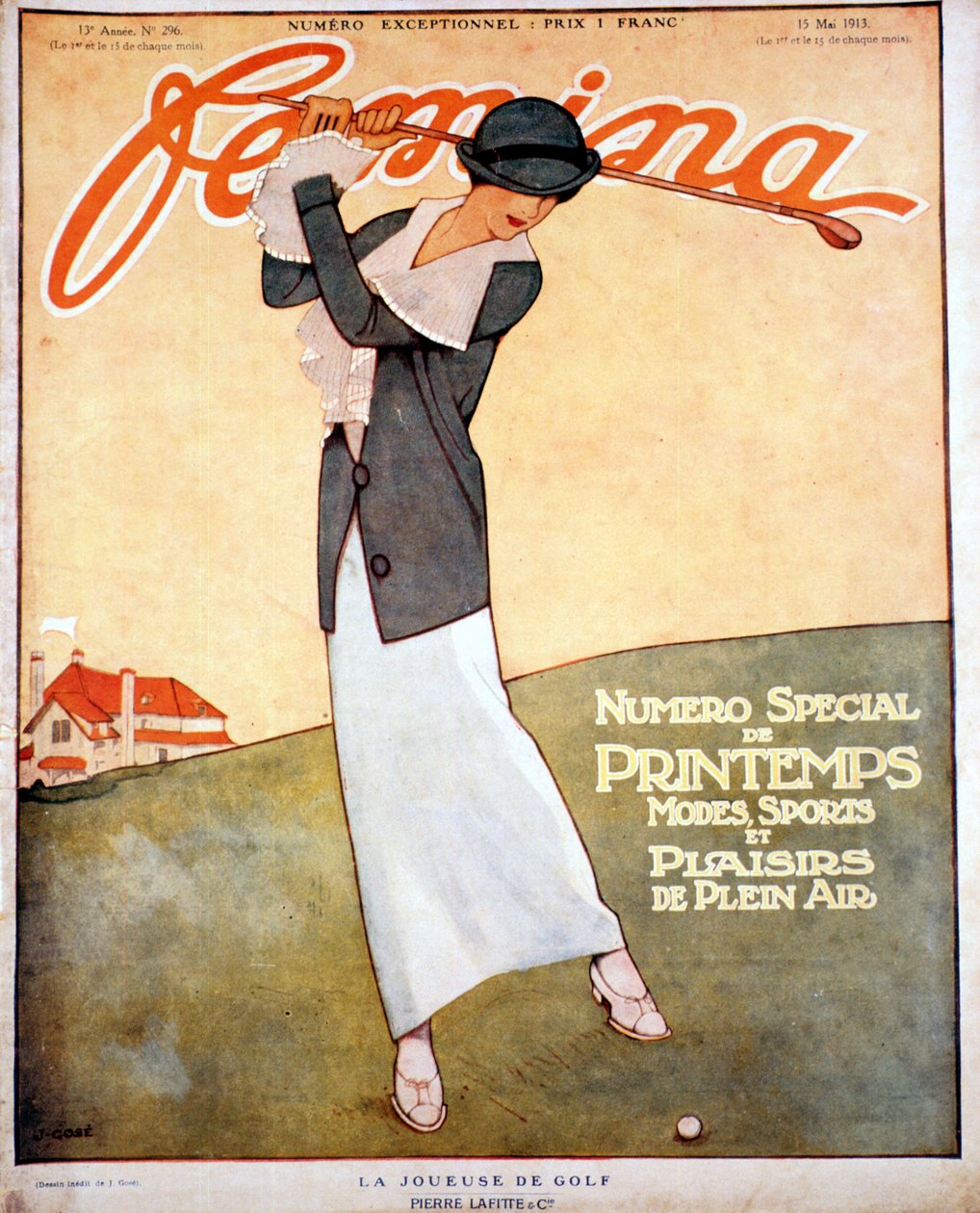 Jemima, capa de revista, francês, maio de 1913 de Unbekannt