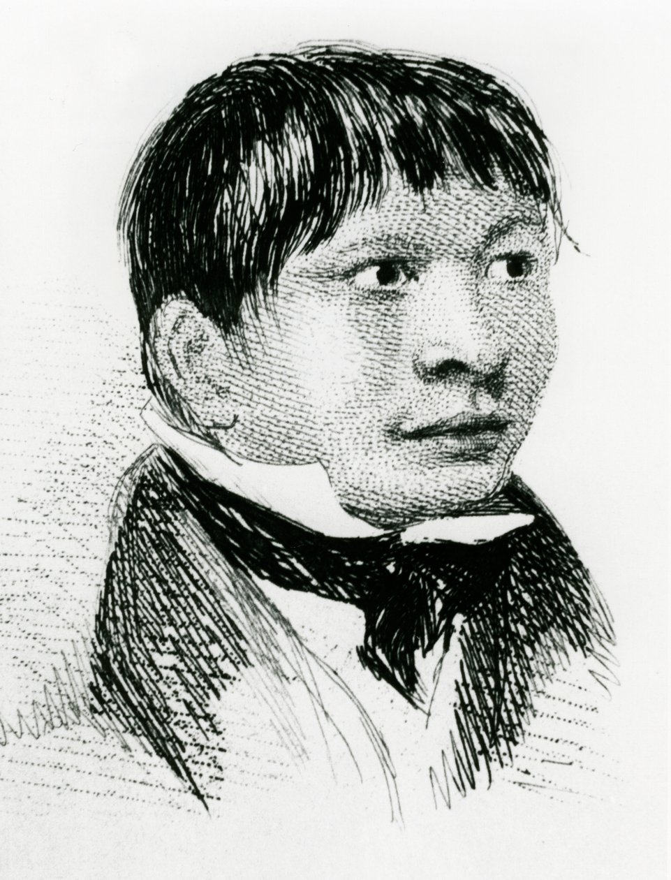 Jemmy Button, o fuegiano adotado pela expedição de Fitzroy, como ele apareceu em 1833 1839 de Unbekannt