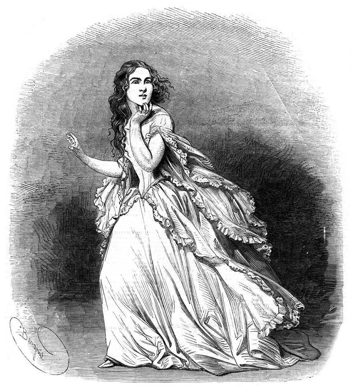 Jenny Lind, soprano conhecido como rouxinol sueco, 1848 de Unbekannt