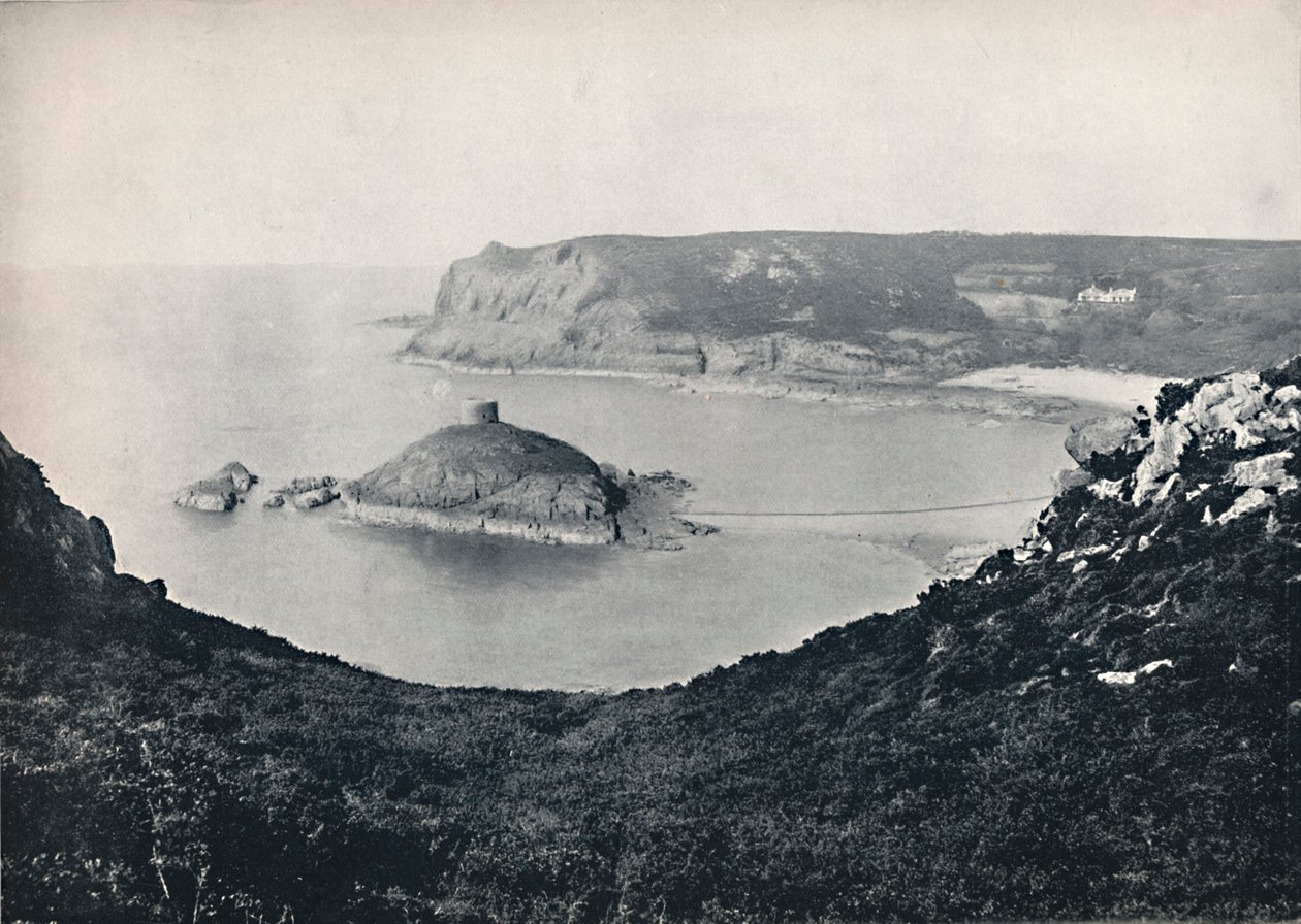 Jersey - Portelet Bay e Janvrin Island, 1895 de Unbekannt
