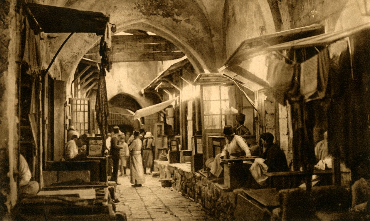 Jerusalém - bazar dos ourives, c1918-c1939. de Unbekannt