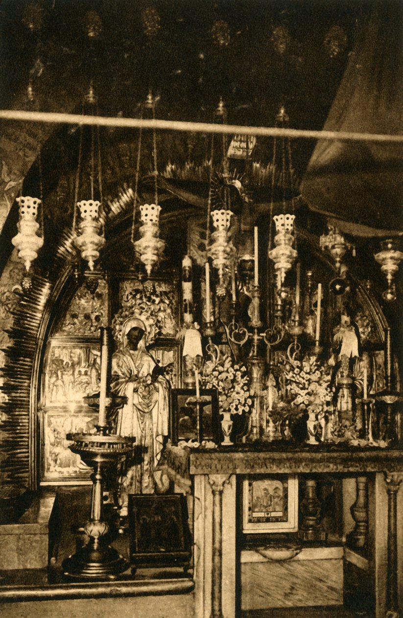 Jerusalém - Igreja do Santo Sepulcro - Calvário, c1918-c1939. de Unbekannt