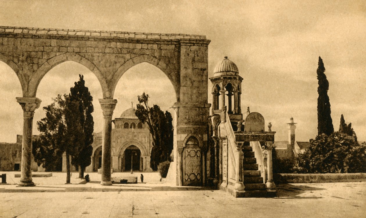 Jerusalém - Mesquita El-Aksa, c1918-c1939. de Unbekannt
