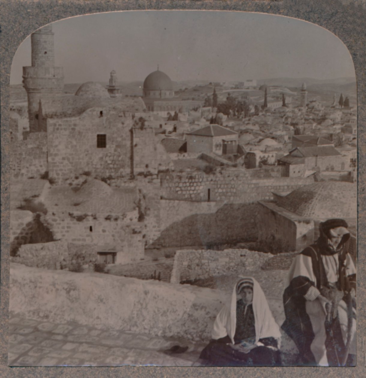 Jerusalém da escola sobre a mesquita, mostrando a Torre de Antonio, c1900 de Unbekannt