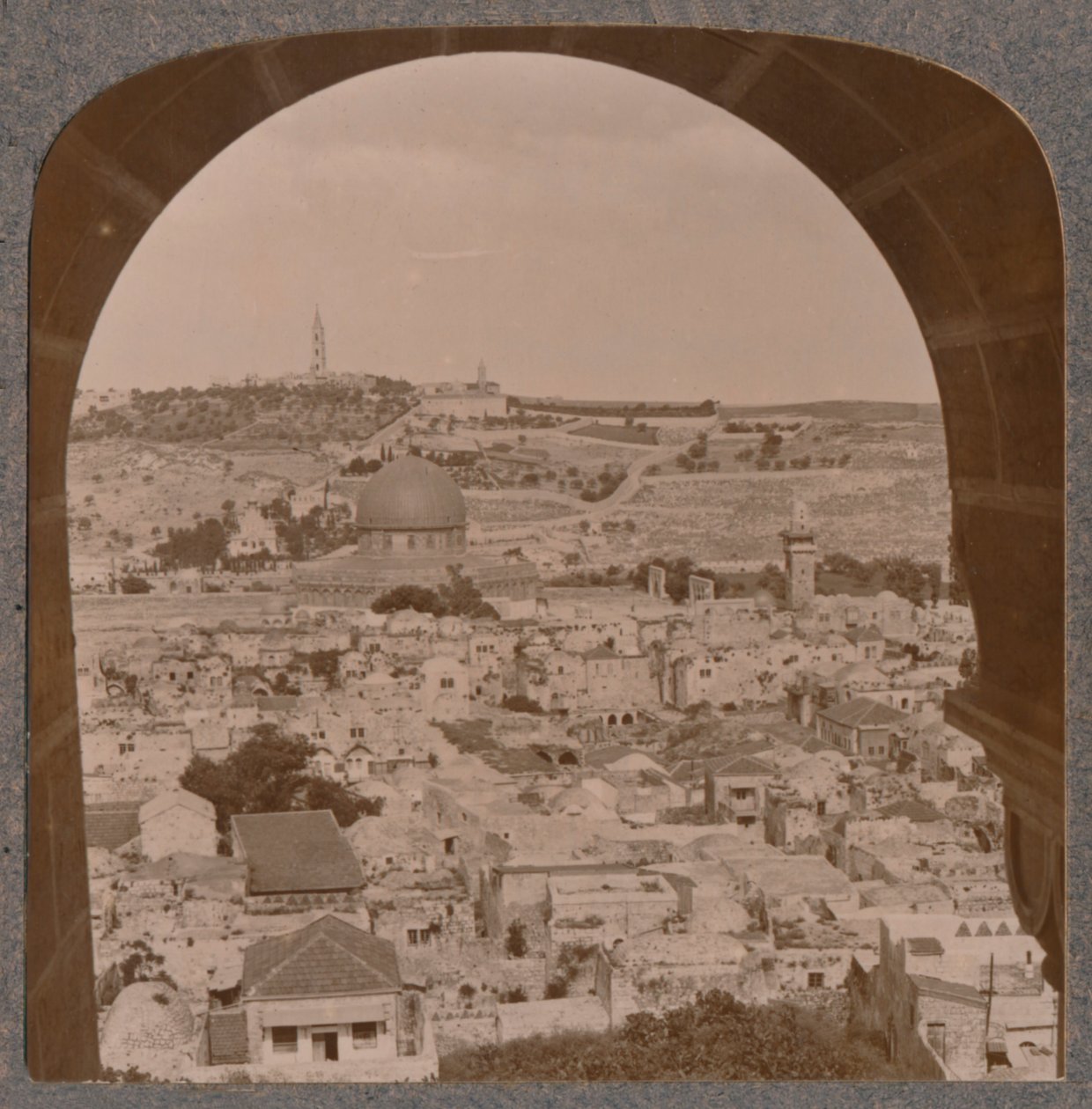 Jerusalém do campanário da Igreja Protestante, c1900 de Unbekannt