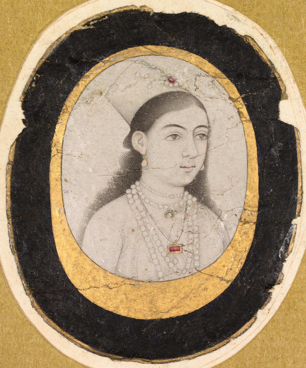 Jóia Retrato de uma jovem garota, c. 1660 de Unbekannt