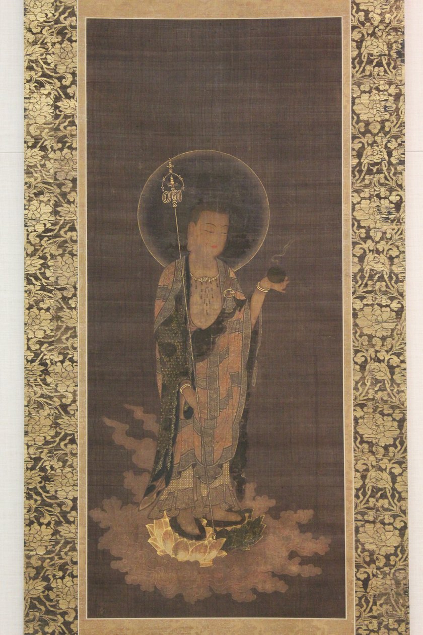 Jizo Bosatsu em descida de boas-vindas Jizo bosatsu raigo, século XIV. de Unbekannt