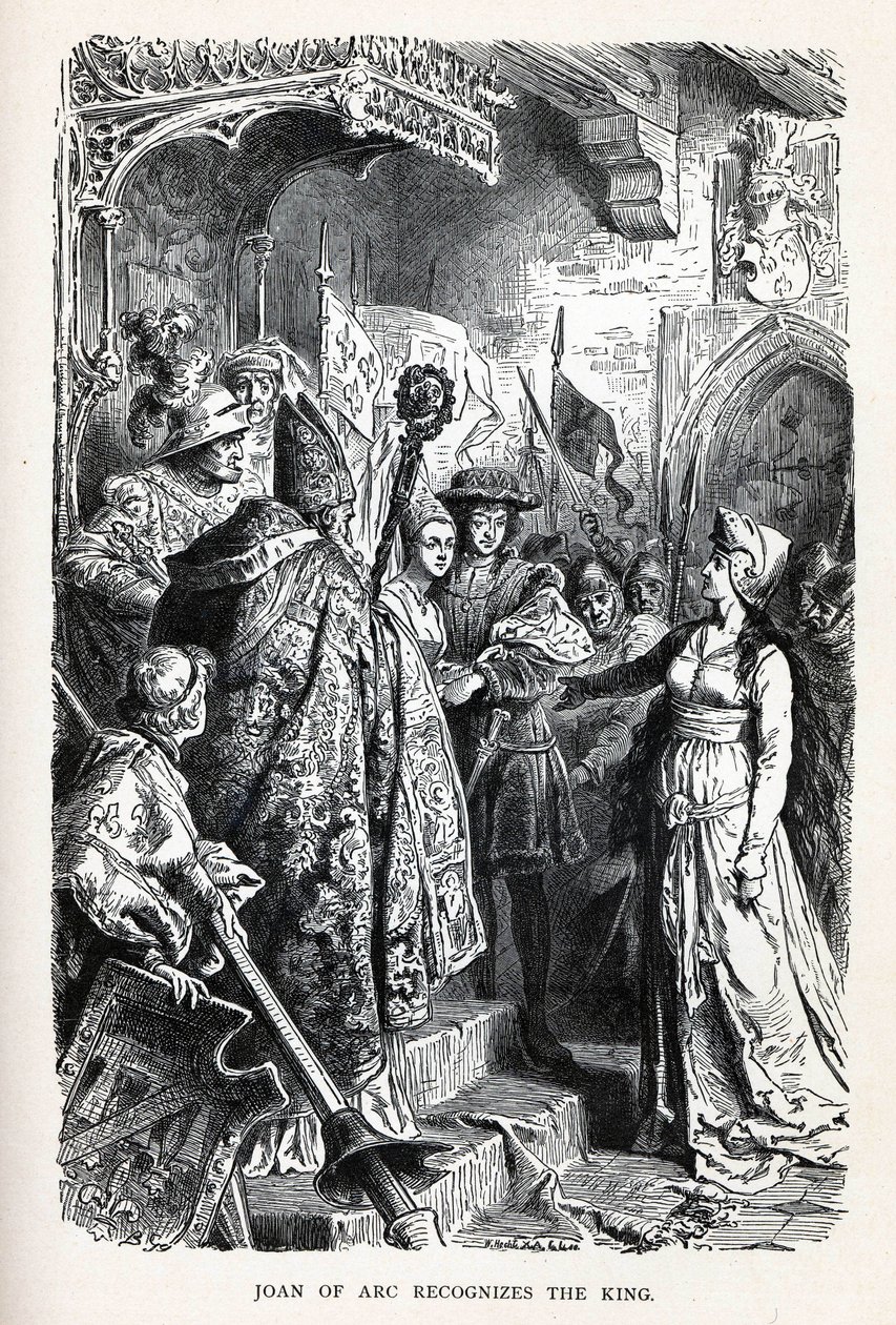 Joana d&39;Arc reconhece o rei, 1882 de Unbekannt