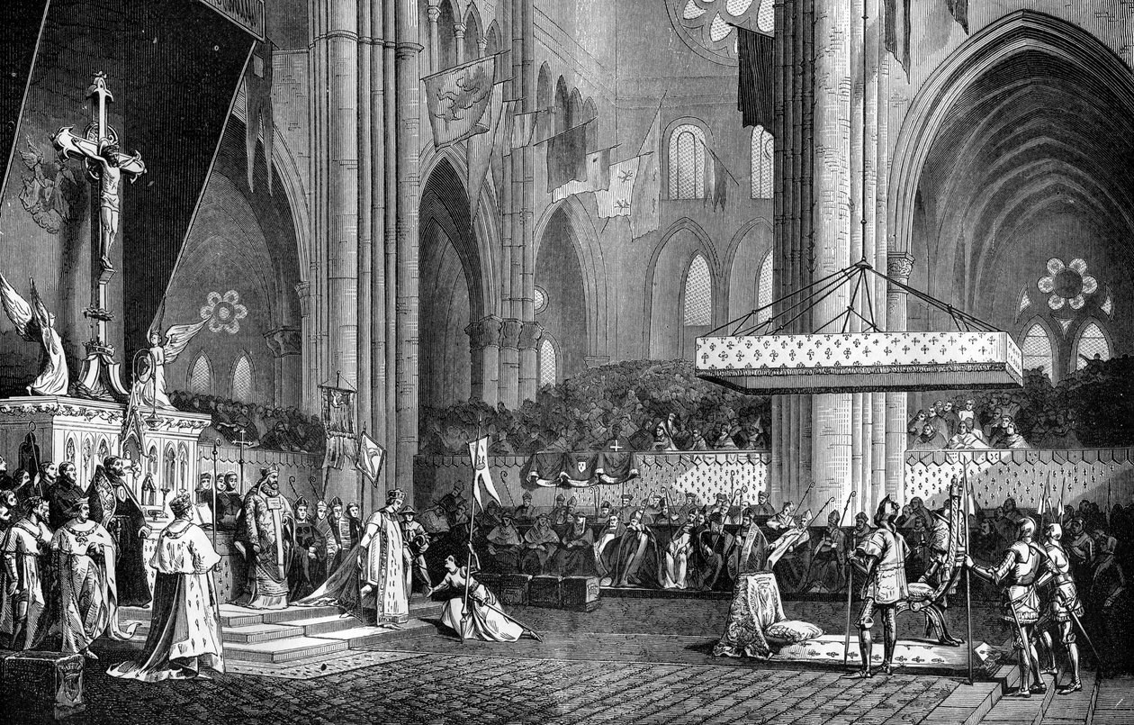 Joana d&39;Arc na coroação de Carlos VII, 1429 1882-1884 de Unbekannt