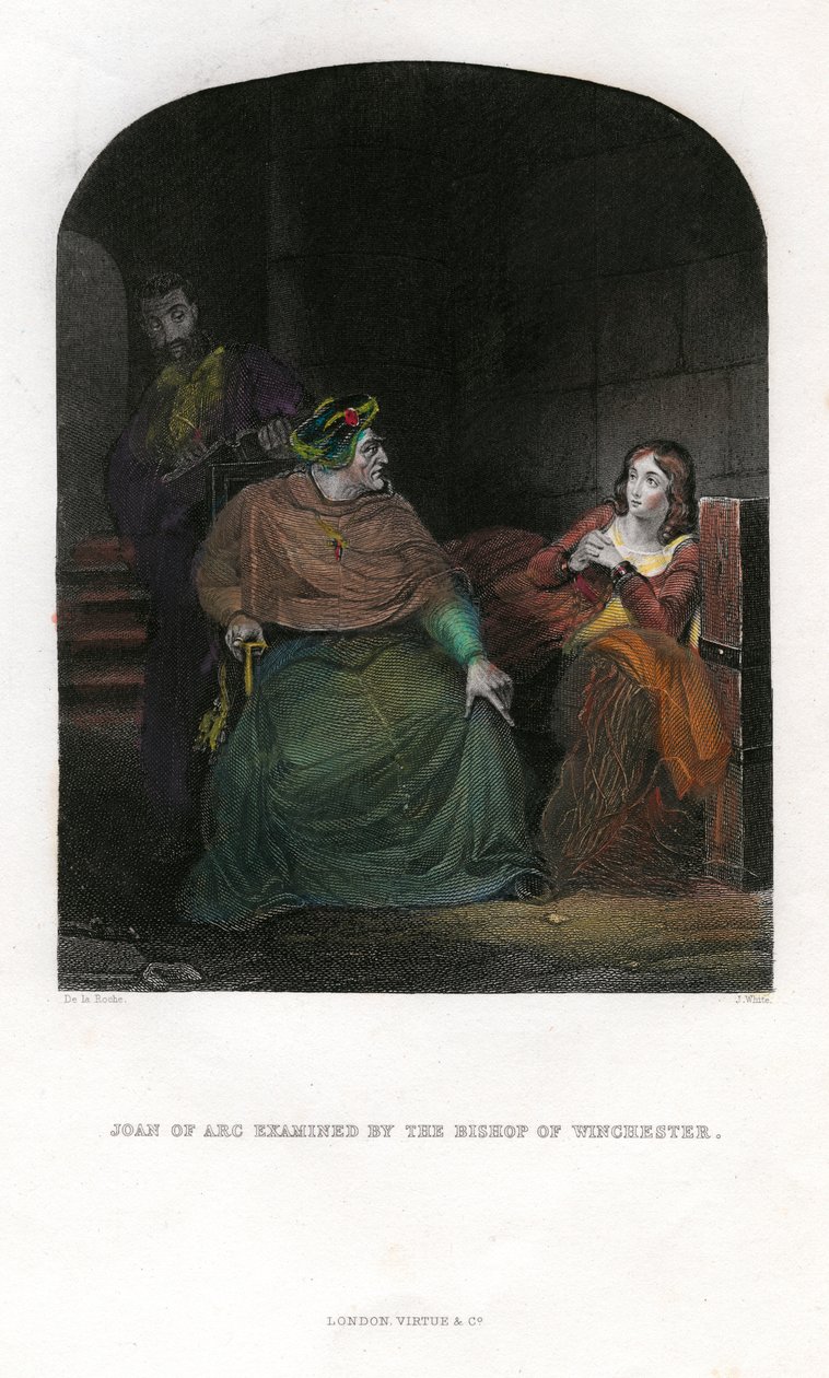 Joana d&39;Arc examinada pelo Bispo de Winchester, 1431 de Unbekannt