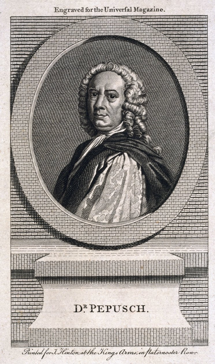 Johann Christoph Pepusch, compositor e teórico musical alemão, c 1725 de Unbekannt