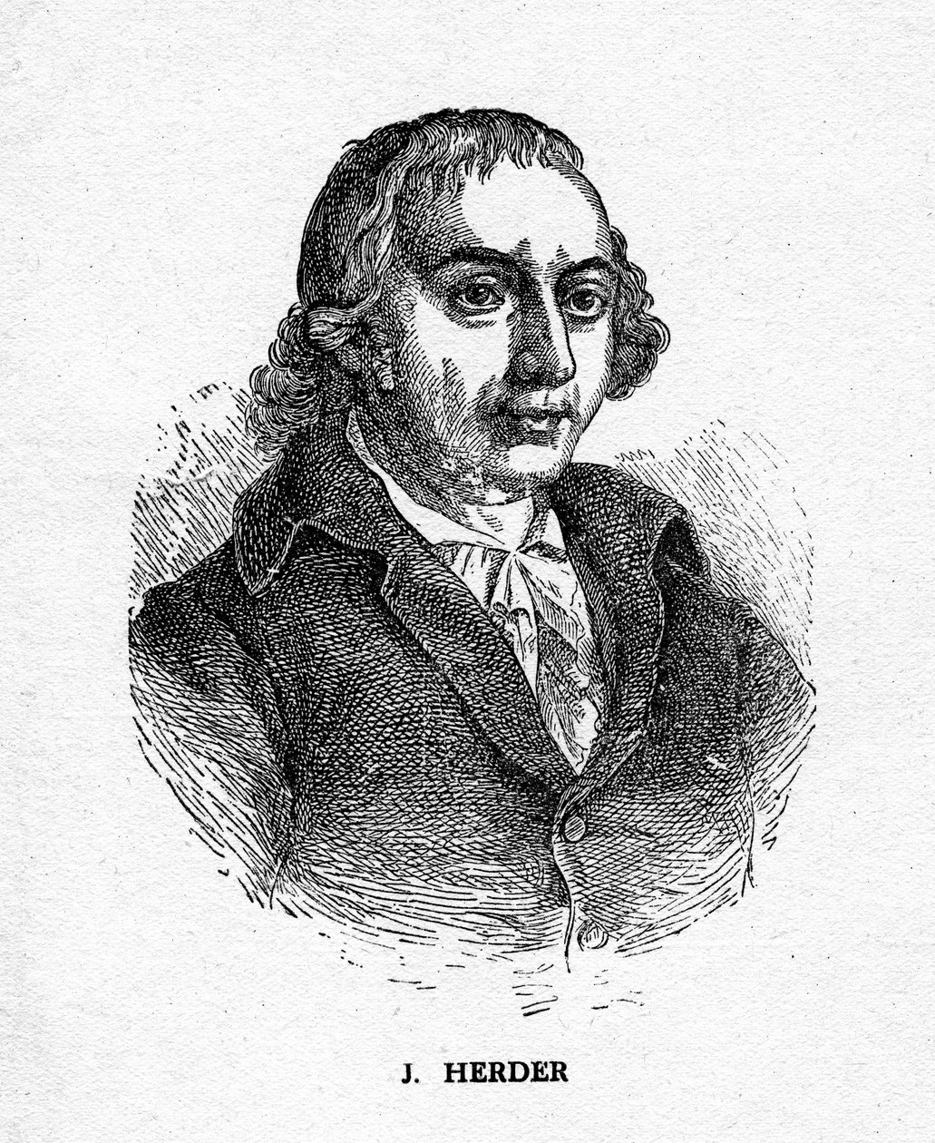 Johann Gottfried von Herder, poeta, crítico, teólogo e filósofo alemão, século XIX de Unbekannt
