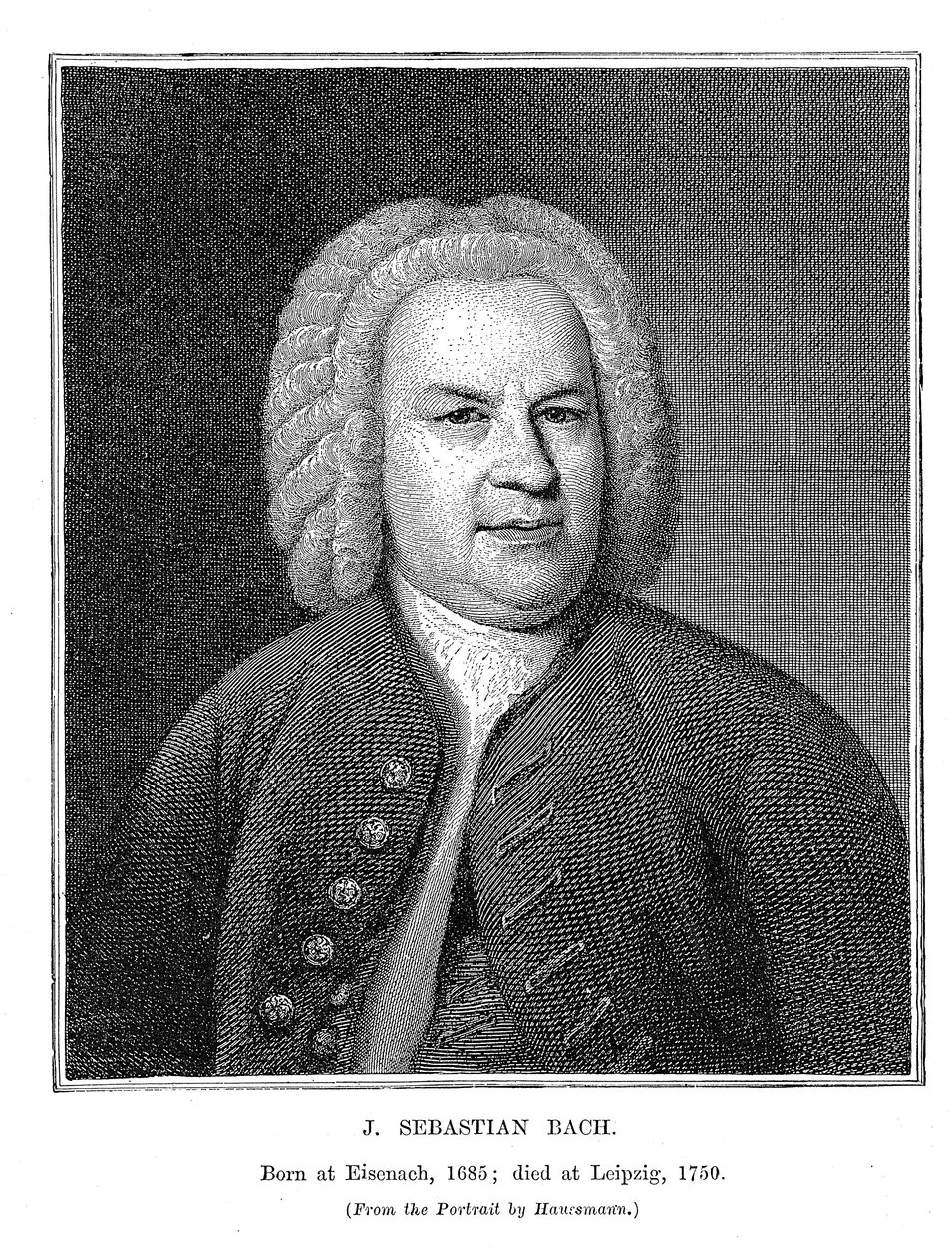 Johann Sebastian Bach 1685-1750, compositor e organista alemão, 1746 de Unbekannt