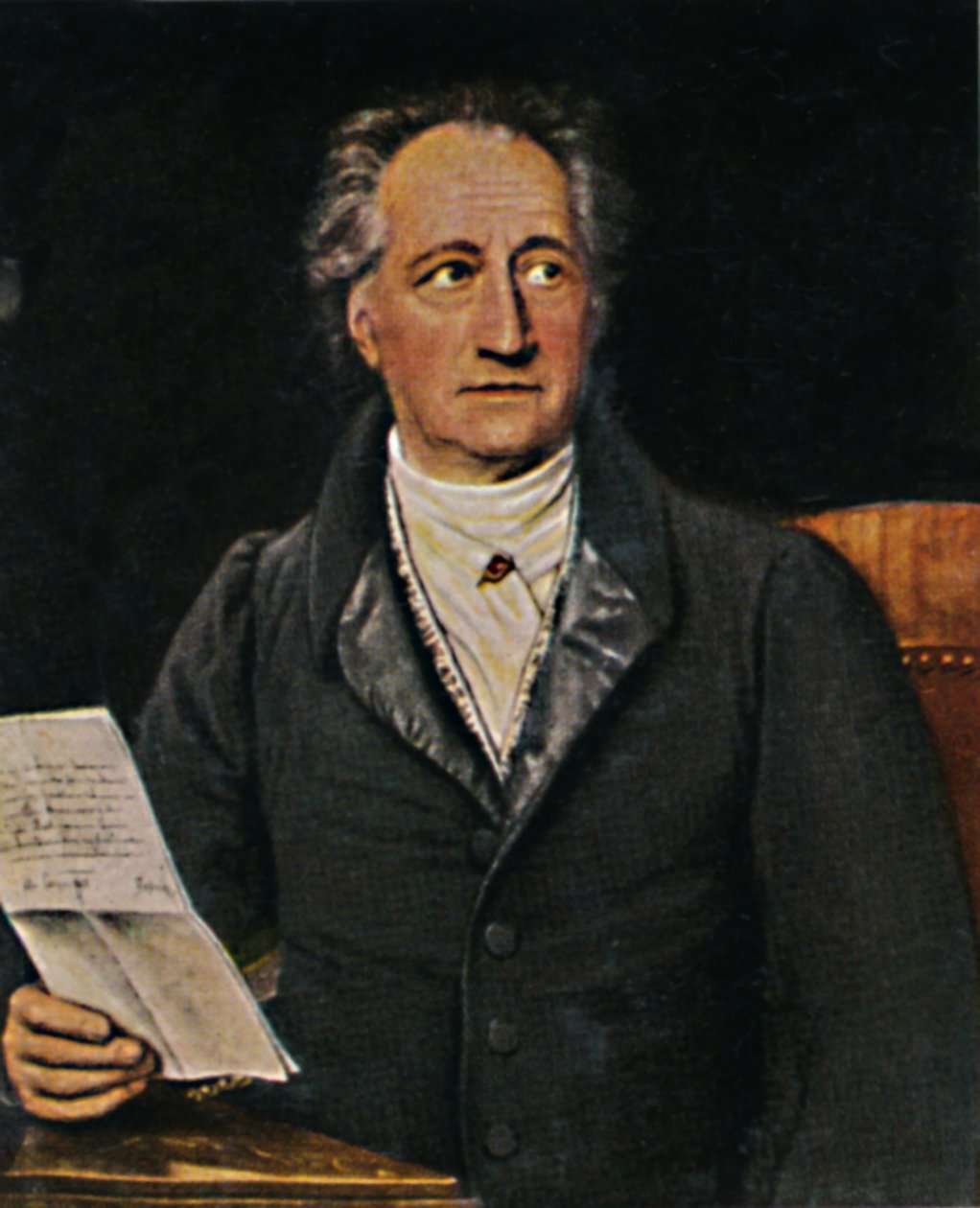 Johann Wolfgang von Goethe 1749-1832. - Pintura de JK Stieler, 1934. de Unbekannt