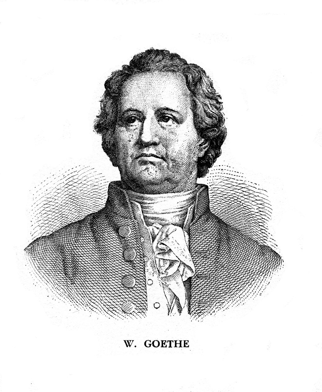 Johann Wolfgang von Goethe, poeta, dramaturgo e cientista alemão, século XIX de Unbekannt