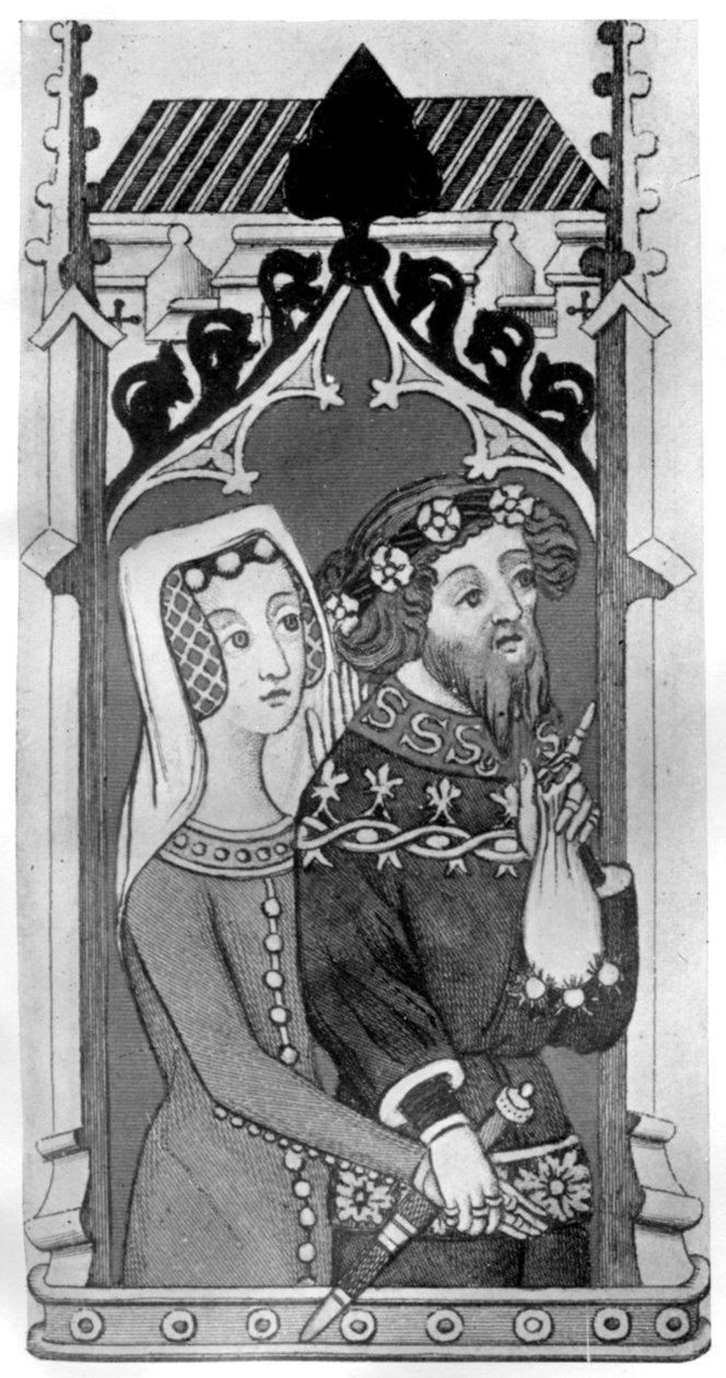 Johannes Gyniford e sua esposa, final do século XIV, 1910 de Unbekannt