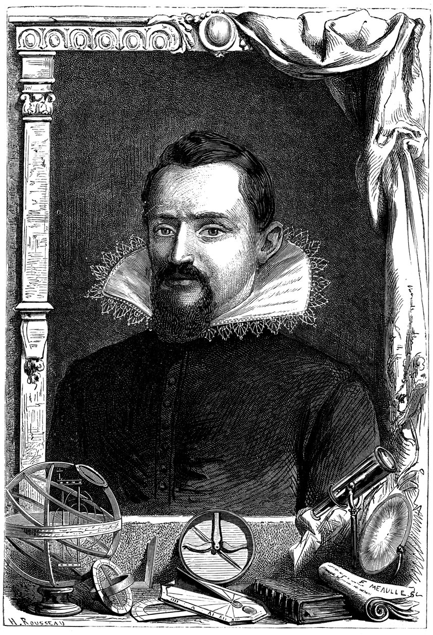 Johannes Kepler, astrônomo alemão, c1600, c1870 de Unbekannt
