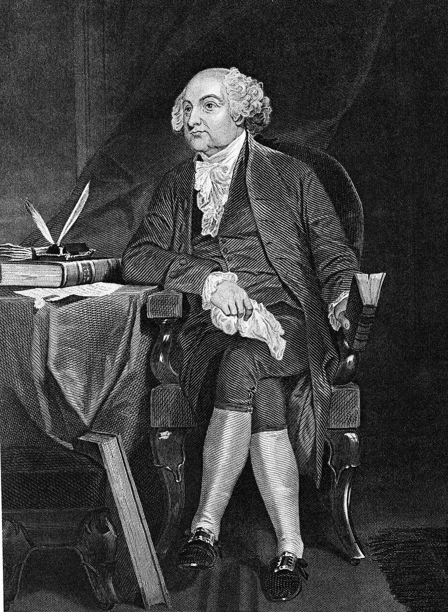 John Adams 1735-1826, segundo presidente dos EUA 1797-1801 de Unbekannt