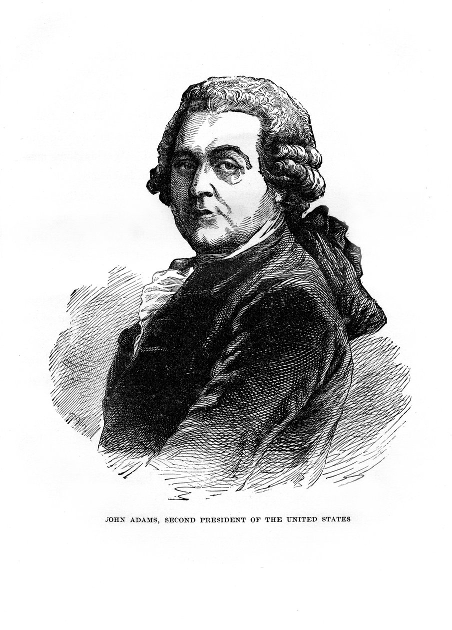 John Adams, o segundo Presidente dos Estados Unidos, 1872 de Unbekannt