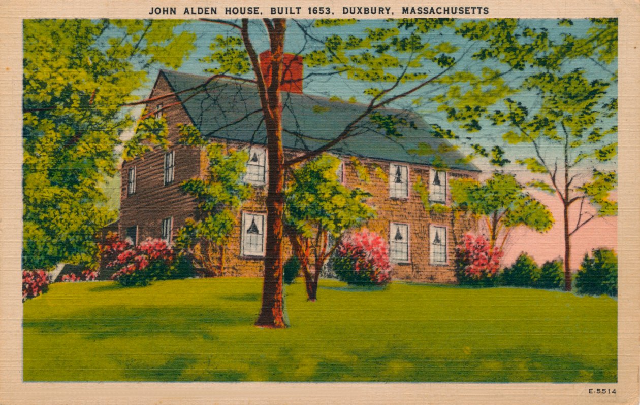 Casa de John Alden, Duxbury, Massachusetts, c1940s de Unbekannt