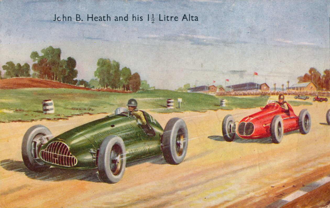 John B. Heath e sua 1 12 litros Alta, c1953 de Unbekannt