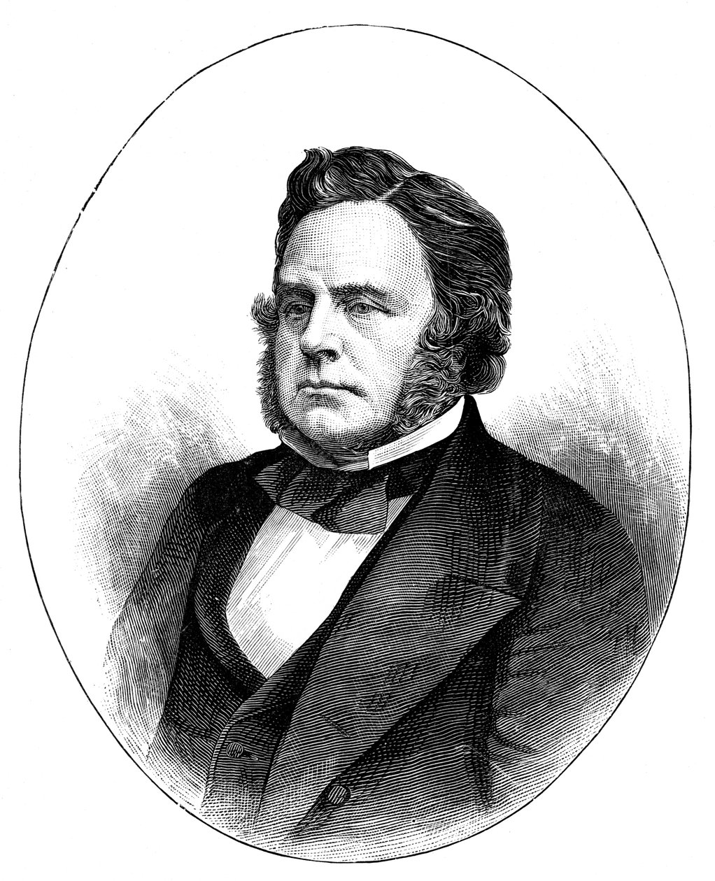 John Bright, estadista radical e liberal britânico, 1857, c1888 de Unbekannt