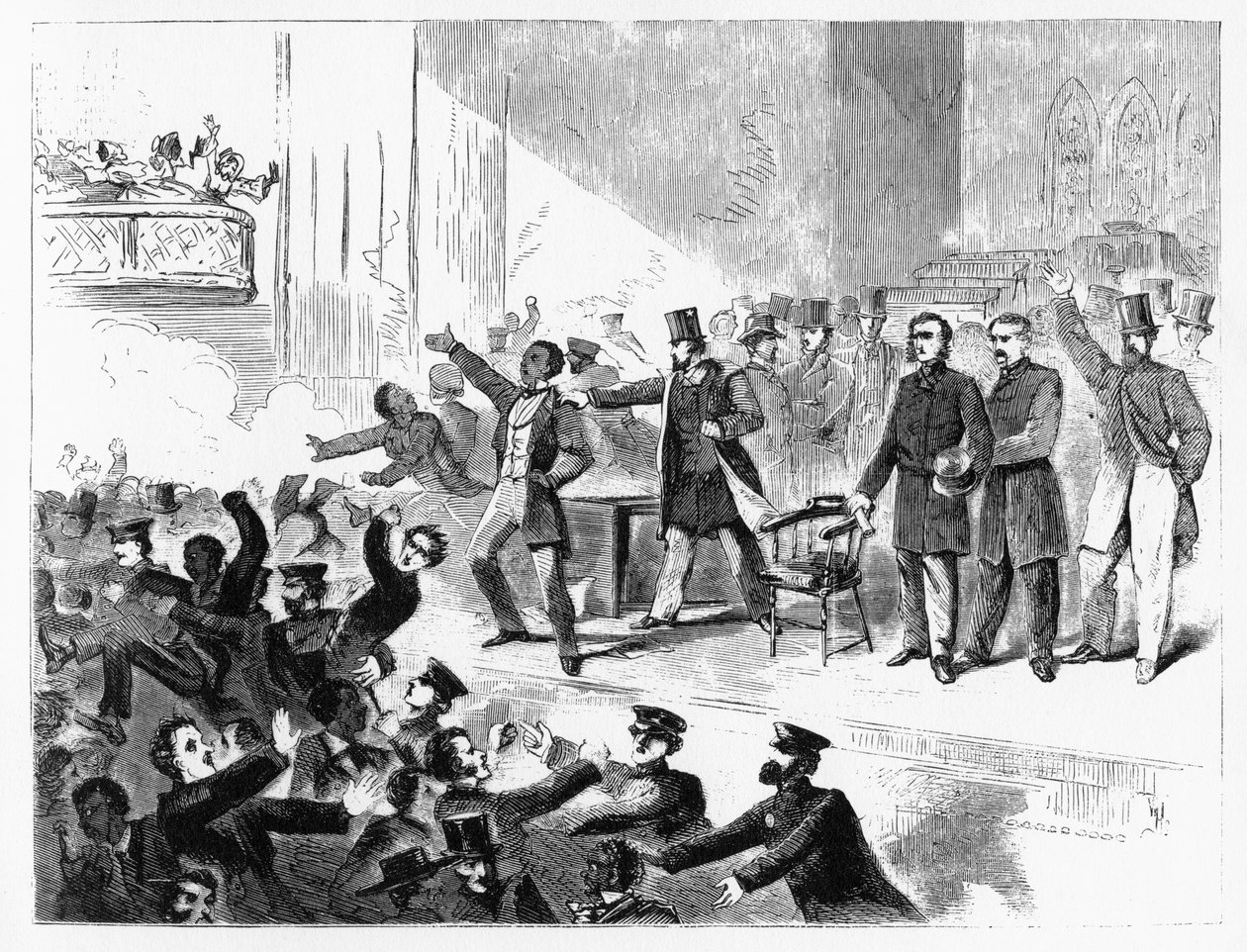 John Brown Anniversary Meeting, Templo de Tremont, século XIX de Unbekannt