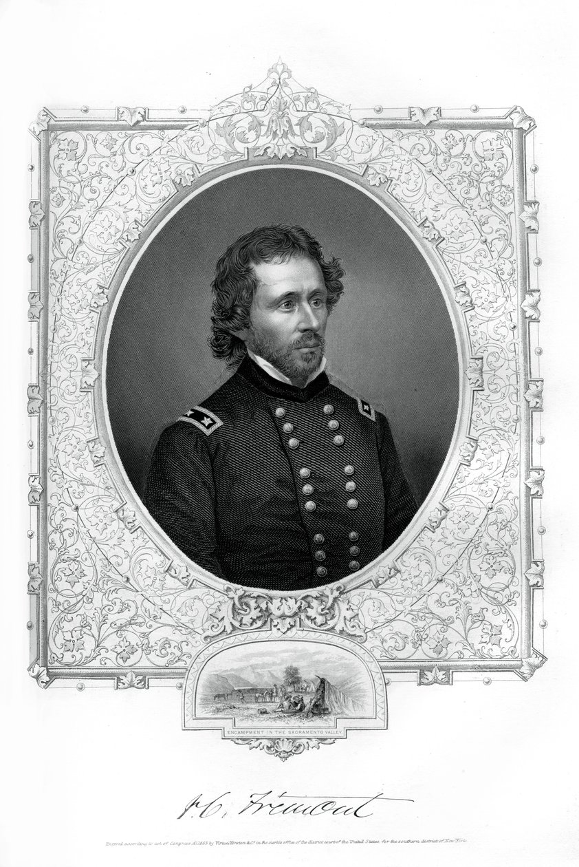 John C Fremont, soldado americano, explorador e candidato à presidência, 1862-1867 de Unbekannt