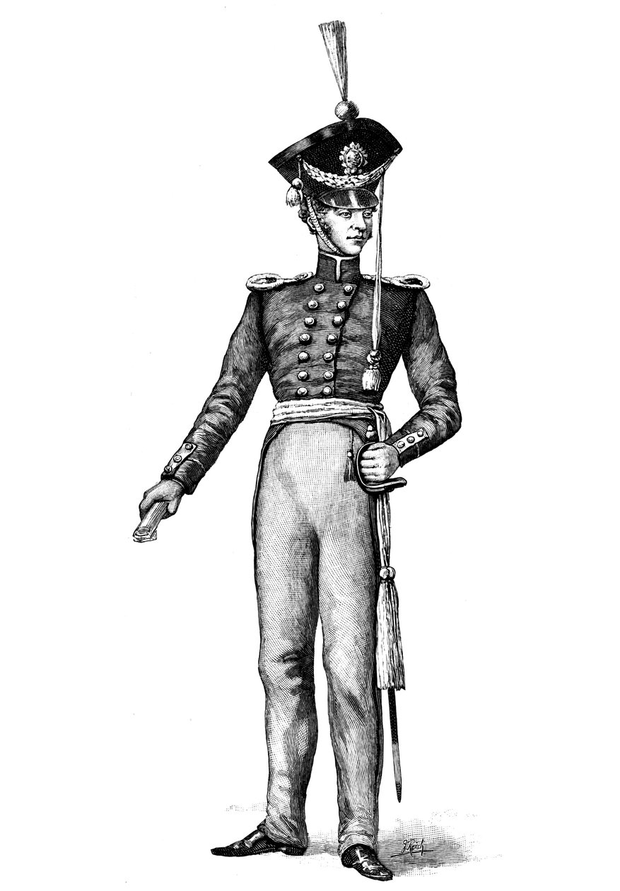John Ericsson, engenheiro, retratado no exército sueco de Unbekannt