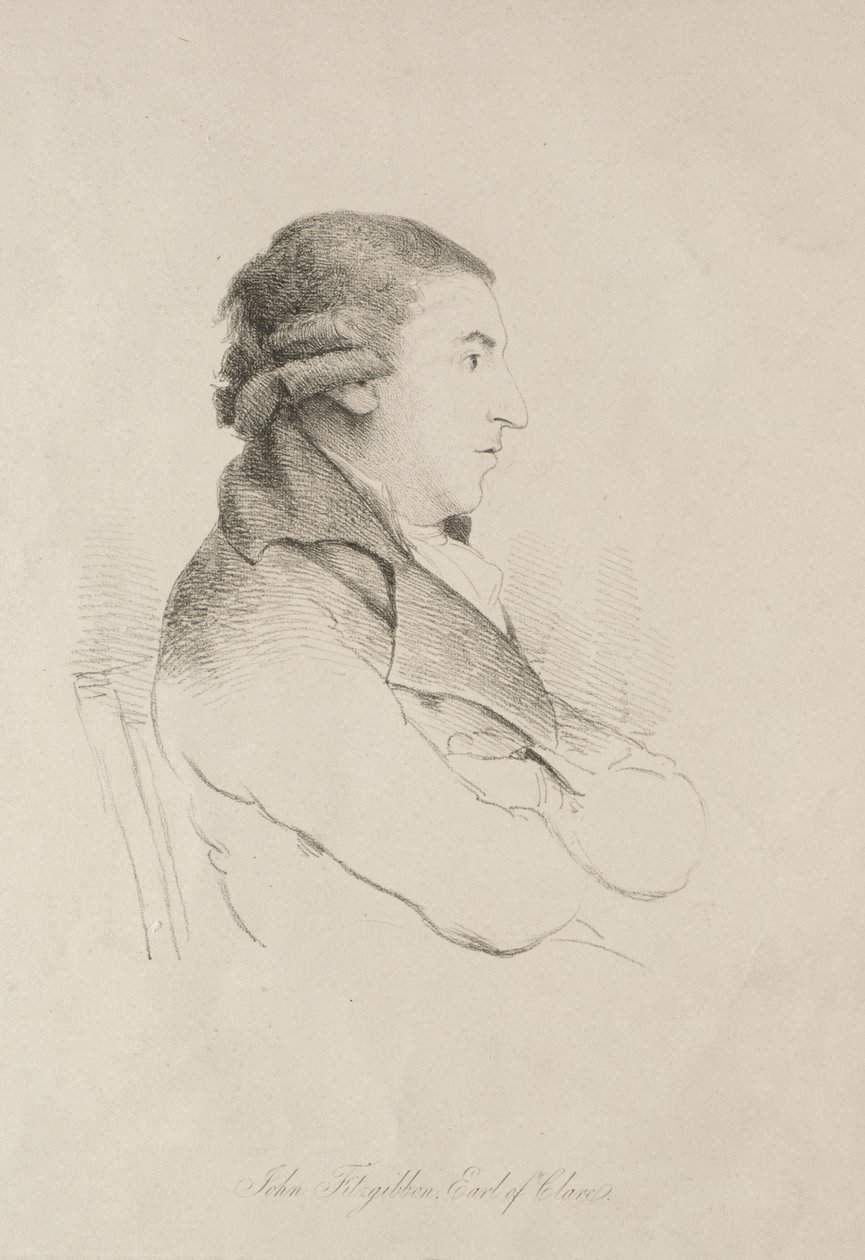 John Fitzgibbon, conde de Clare, início do século XIX. de Unbekannt