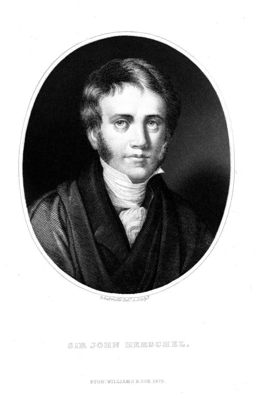 John Frederick Herschel 1792-1871, astrônomo e cientista inglês, quando jovem de Unbekannt