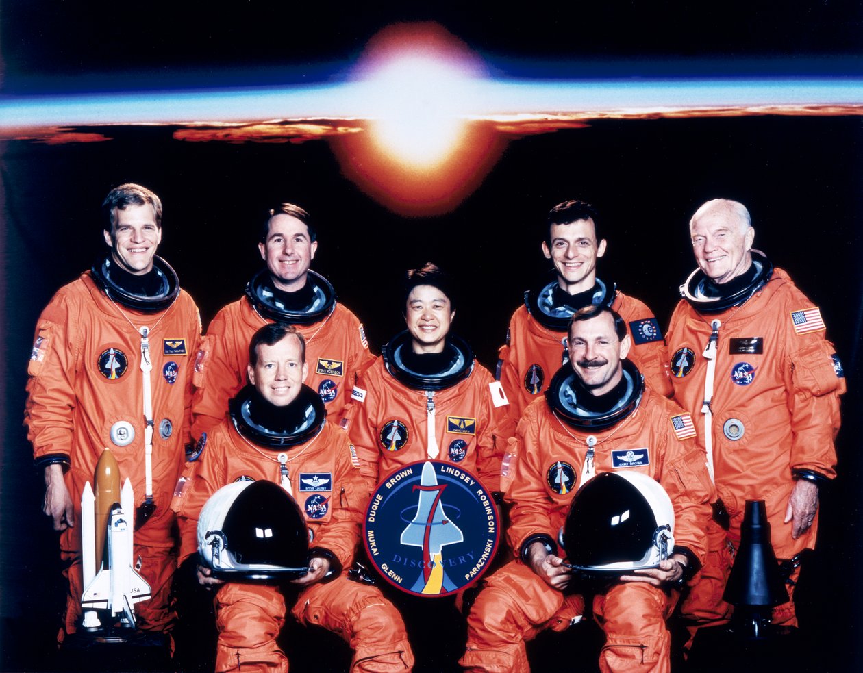 John Glenn e equipe, junho de 1998 de Unbekannt