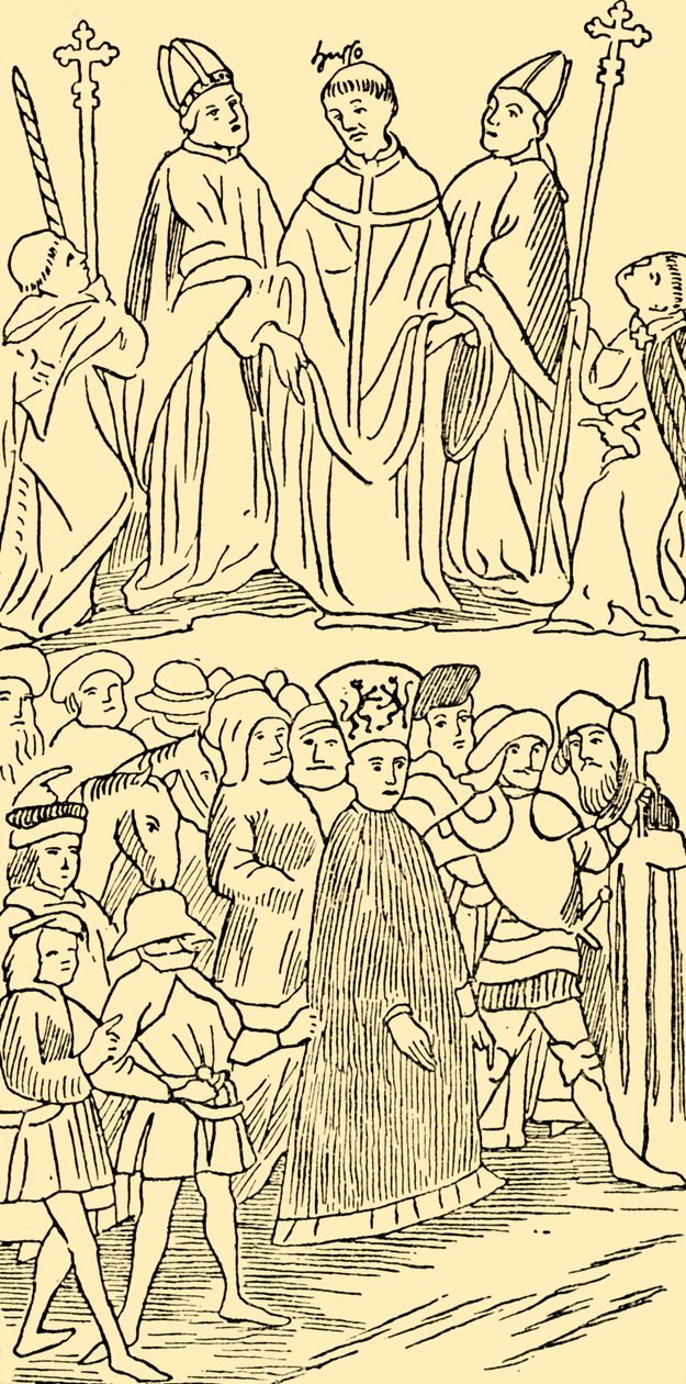 John Huss Condenado e Levado à Execução, c1930. de Unbekannt