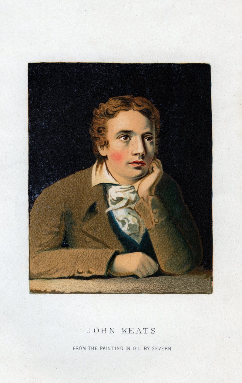 John Keats, poeta inglês, século XIX de Unbekannt