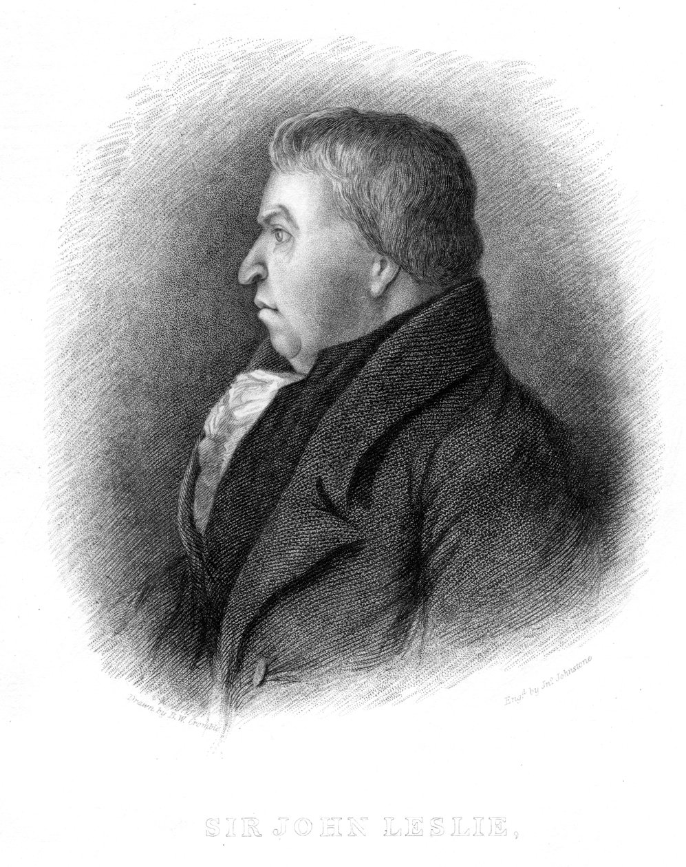John Leslie, filósofo e físico natural da Escócia, século XIX de Unbekannt