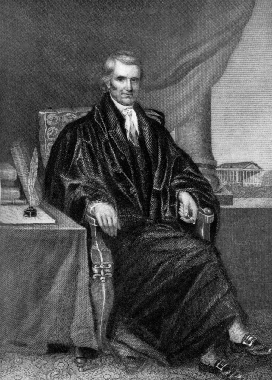John Marshall 1755-1835, estadista e jurista americano, século XIX 1908 de Unbekannt