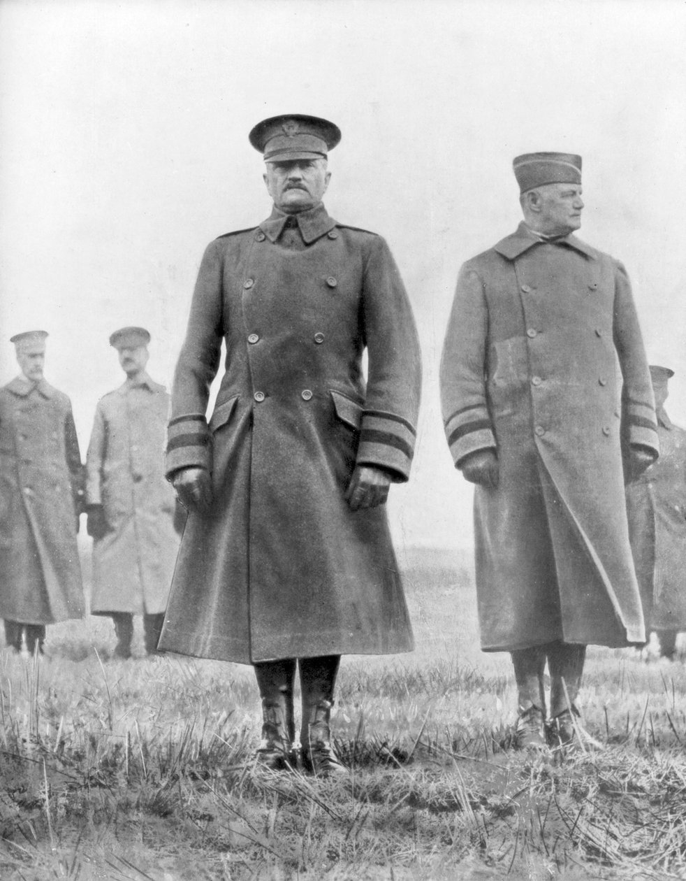 John Pershing e Hunter Liggett, generais americanos da Primeira Guerra Mundial, março de 1918 de Unbekannt