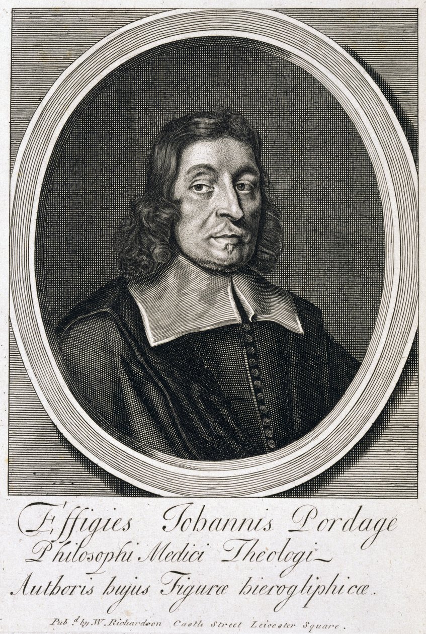 John Pordage, reitor inglês, astrólogo e místico, c 1670s de Unbekannt