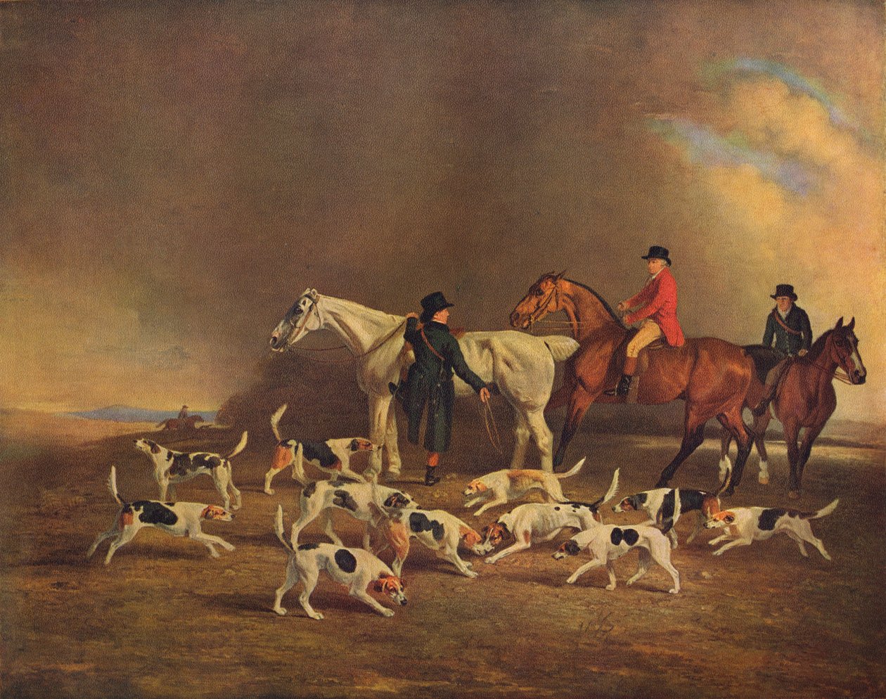 John Powlett e seus cães, do século XVIII ao XIX, 1929 de Unbekannt