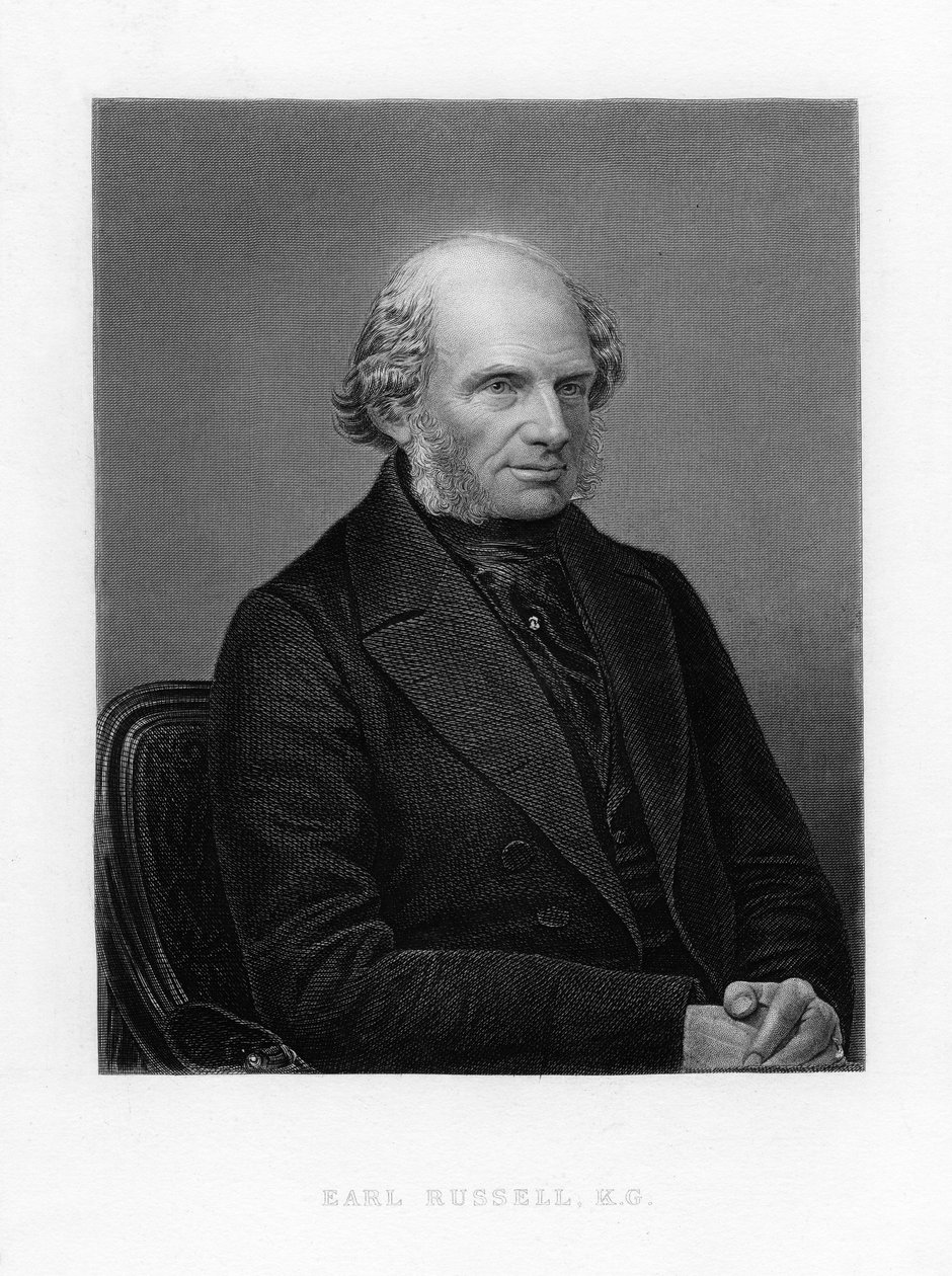 John Russell, 1o Earl Russell, político britânico do Whig e liberal, c1870 de Unbekannt