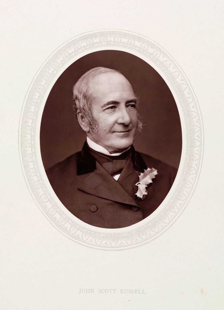 John Scott Russell, engenheiro civil e arquitecto naval escocês, c 1870s de Unbekannt