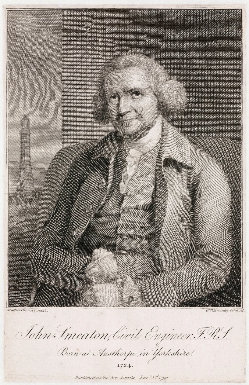 John Smeaton, engenheiro mecânico e civil inglês, c 1780s de Unbekannt