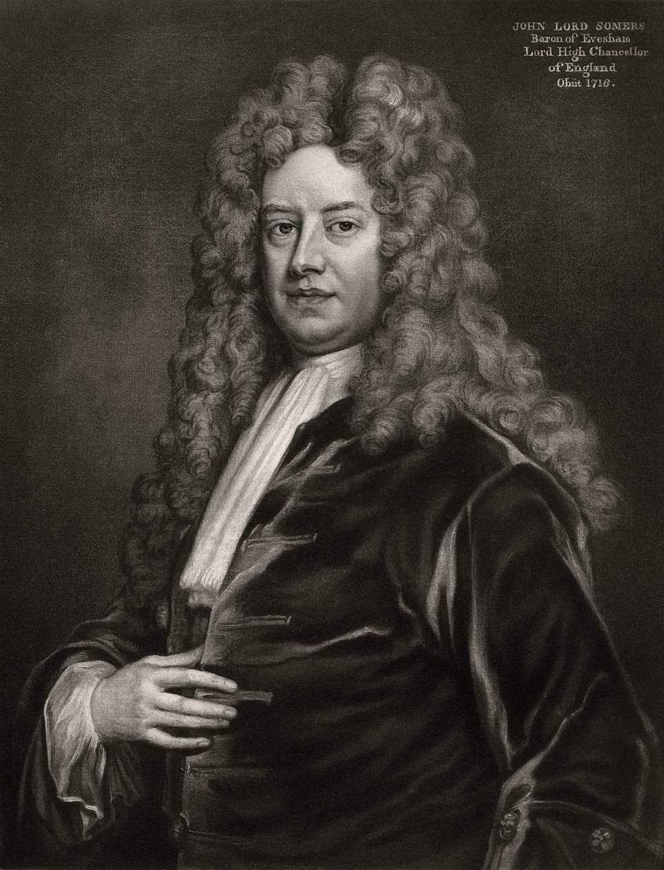 John Somers, 1º Barão Somers, político inglês, década de 1700 1906 de Unbekannt