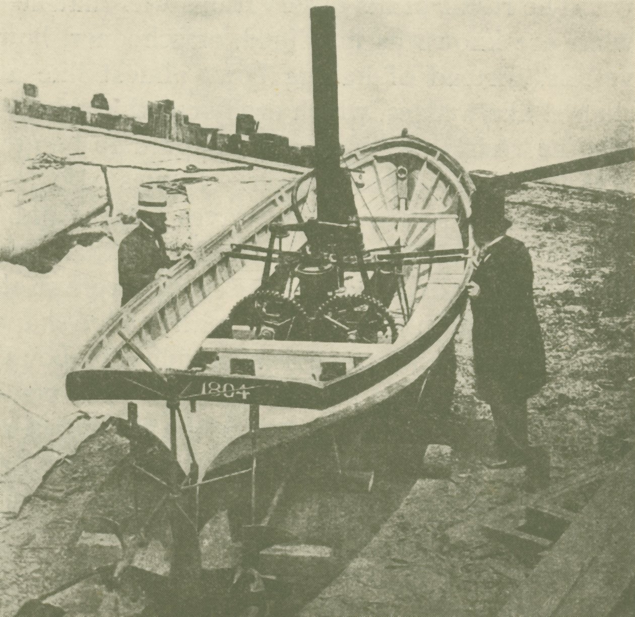 Navio de parafuso duplo de John Stevenss, construído em 1804, c1930. de Unbekannt