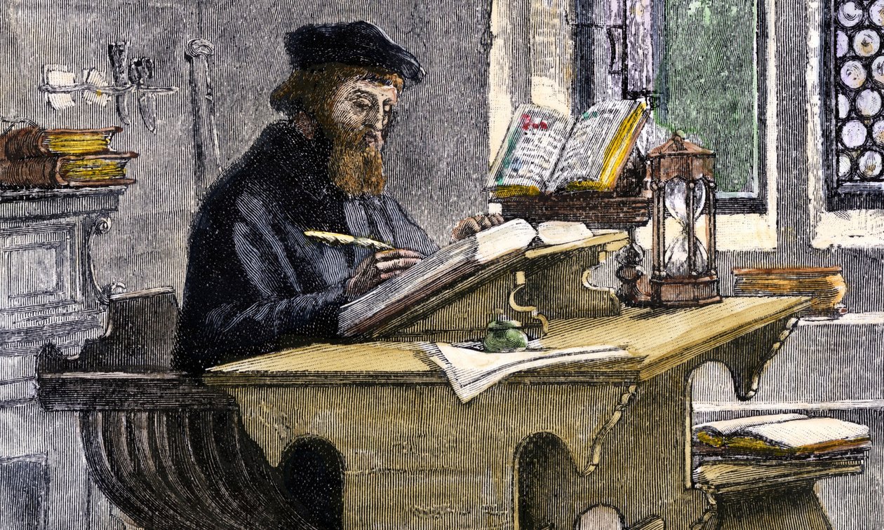 John Wycliffe no trabalho, século XIX de Unbekannt