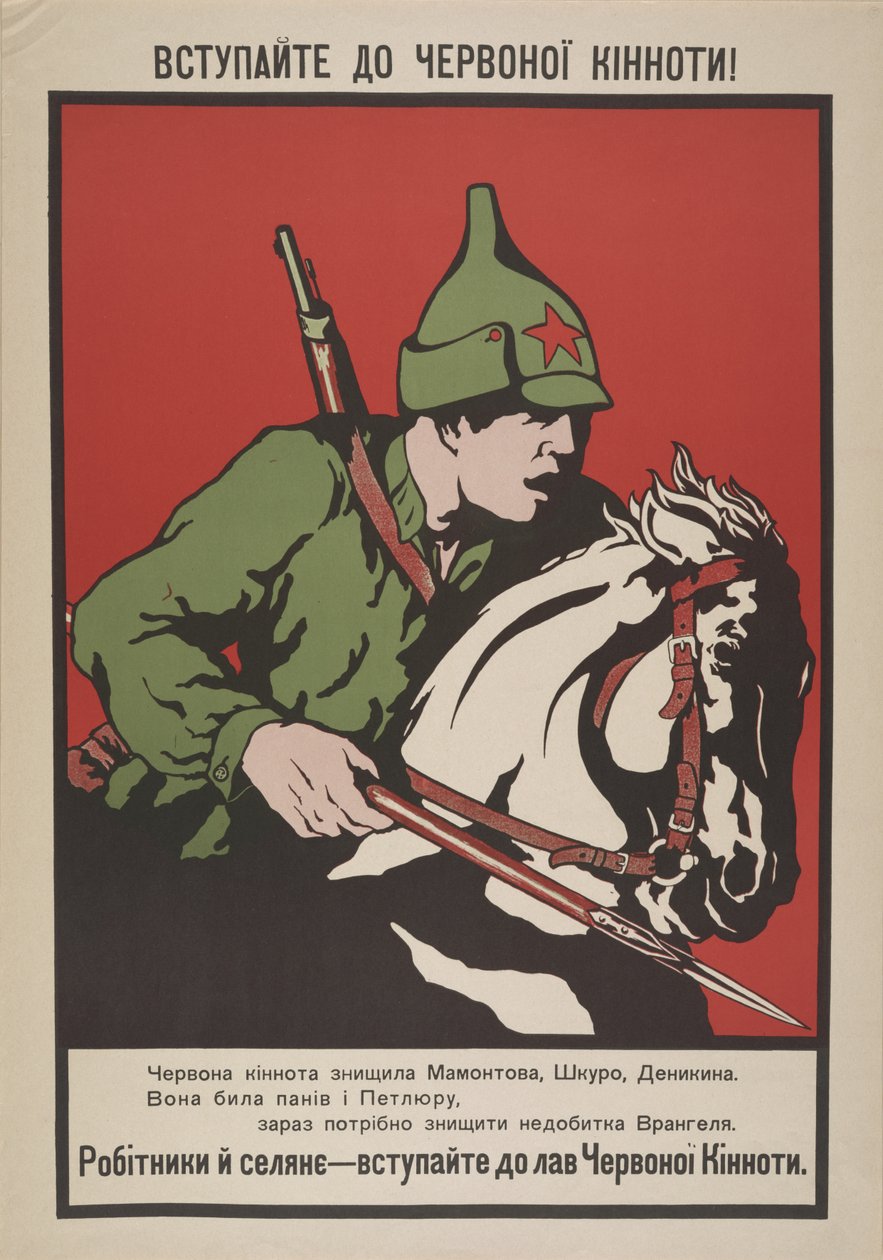 Junte-se à cavalaria vermelha! 1920. de Unbekannt