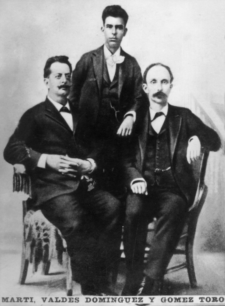 Jose Marti, Fermin Valdes Dominguez e Gomez Toro, Key West, Flórida, EUA, 1894 c1910 de Unbekannt