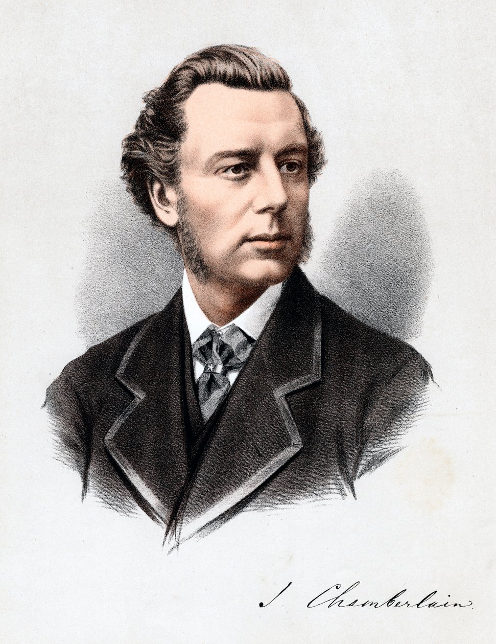 Joseph Chamberlain, político britânico, c1880. de Unbekannt